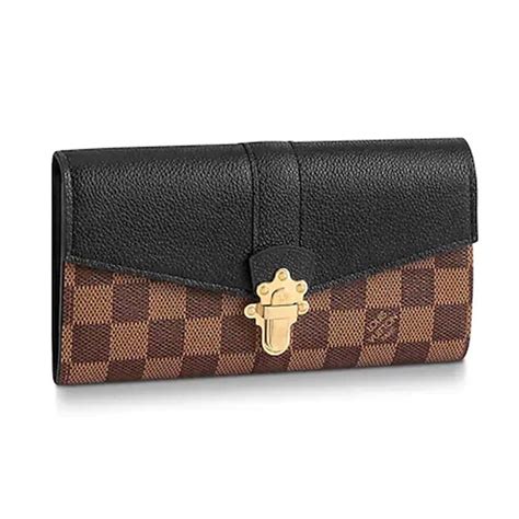 lv clapton wallet|LOUIS VUITTON Damier Ebene Clapton Wallet Black.